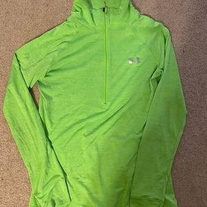 Under Armour lime green pullover